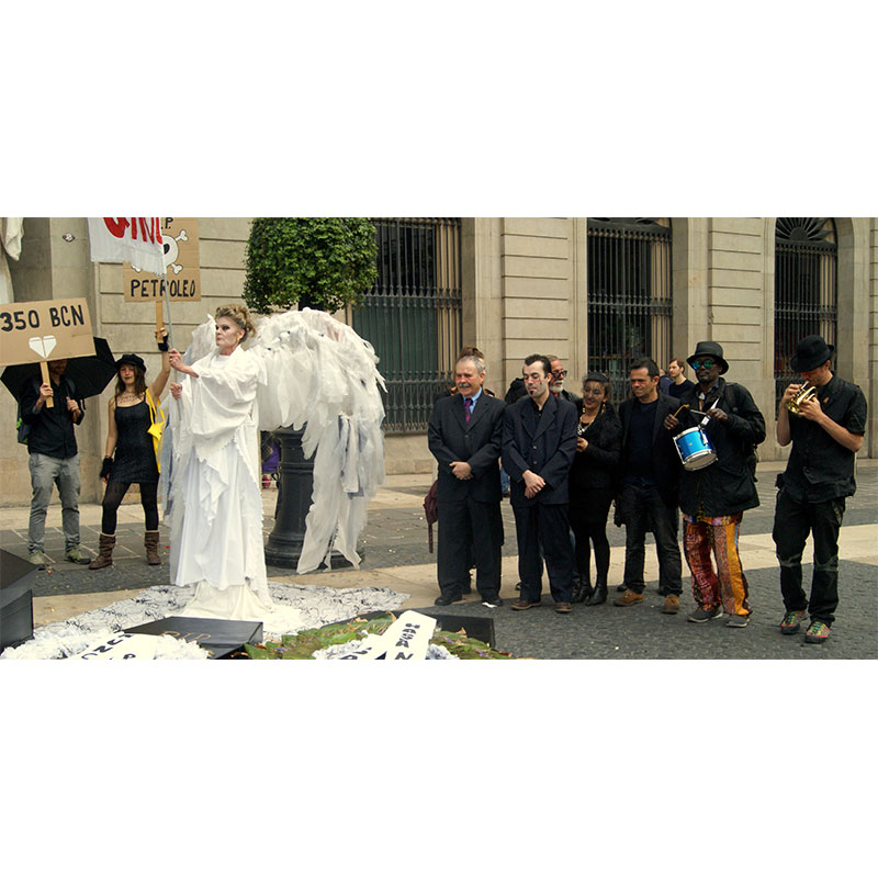 Funeral de las energías fósiles en Barcelona. Breakfree 2016