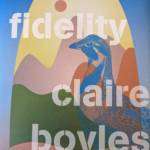 image of the cover of the book Site Fidelity by Claire Boyles, featuring the image of a sage grouse