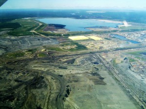 Tar sands mine site in Alberta