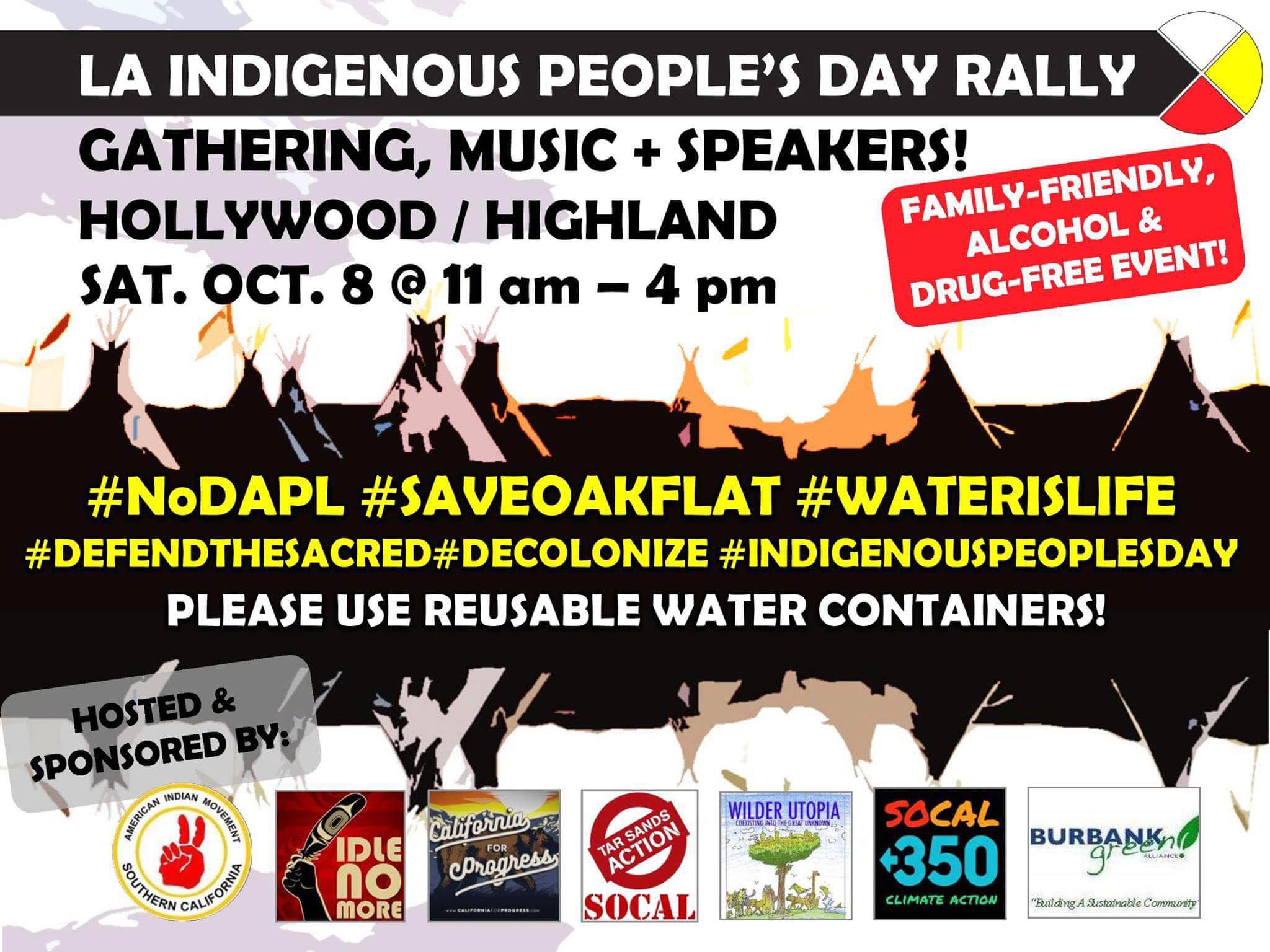 LA Indigenous Peoples Day Rally - October 8